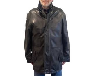 Harrods Knightsbridge Leather Coat