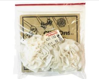 Vintage Grosgrain Bow Shoe Clips - Never Used - Still In Plastic Wrapping