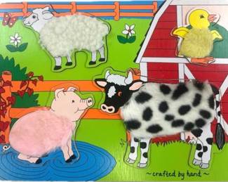 Melissa & Doug Farms Friends -fuzzy Puzzle
