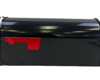 New! Black Galvanized Post Mount Mailbox