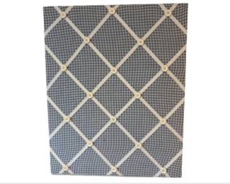 Blue Gingham Bulletin Board