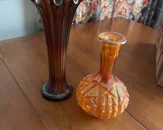 Vtg carnival glass