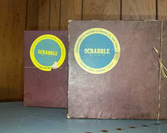 2 vintage Scrabble games