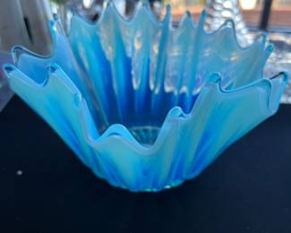 Colorful glass pieces