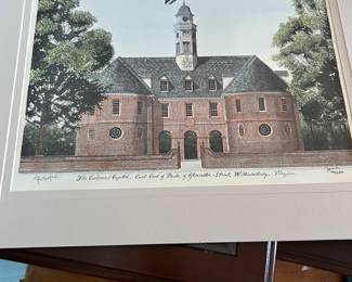 Signed Williamsburg print