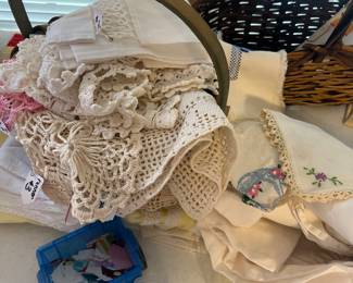 More linens—vintage crochet