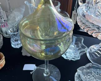 Lidded MCM compote/jar