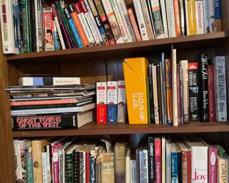 Books—American history, Civil War, art, finance, science and cookbooks