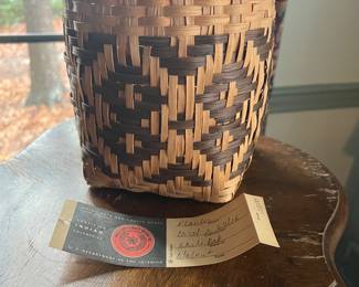 Carol Smith Welch handmade basket Cherokee style Dept of the Interior