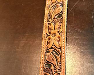 Leather belt from heritage