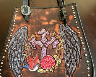 Double D purse all leather