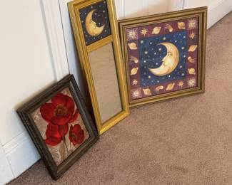 Small wall art in various styles.