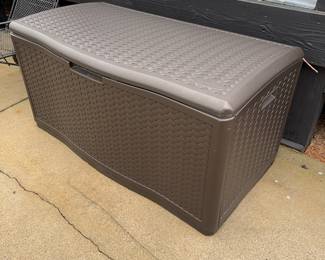 3 poly storage chests for pool/deck area. 2 large one medium.