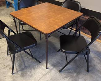 Card table and 4 chairs