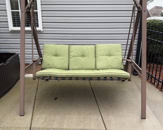 Loveseat swing in great condition, cushion included.