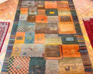 Nirvana Collection Egyptian Patchwork-Style Area Rug, 63” × 91”