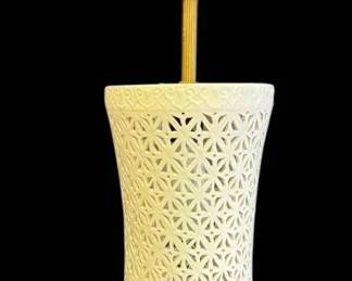 White Ceramic Swag Lamp