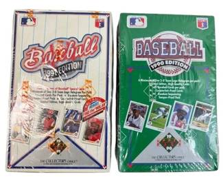 1990 1991 Upper Deck Collectors Choice Baseball Card Boxes