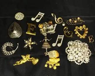 Vintage Pins And Brooches Monet, Danecraft, And More