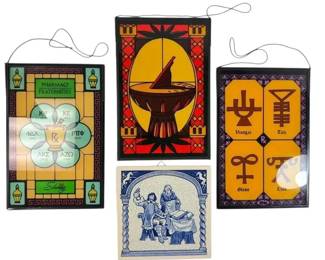 Schering Pharmacy Stained Glass Style Advertisements Delft Tile