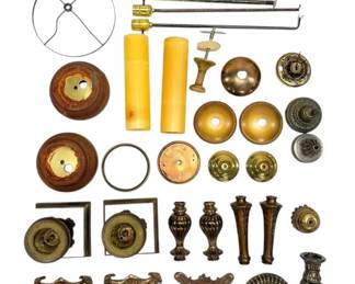 Antique And Vintage Lamp Bases And Other Parts