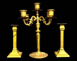Brass Candlestick Holders