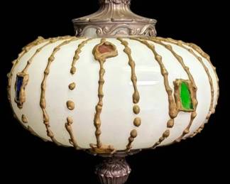 1970s Falkenstine MidCentury Swag Lamp