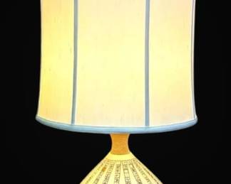 MCM Quartite Ceramic Tile Lamp 34 Tall