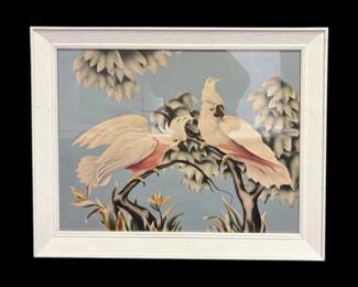 32.5 x27  Framed Turner Parrot Print