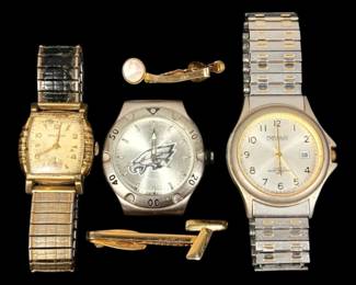 Mens Watches And Tie Clips