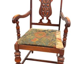 Upholstered Wooden Chair