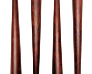 16 Brass Tipped MCM Table Legs