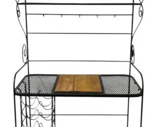 Black Metal Bakers Rack