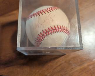 Autographed baseball