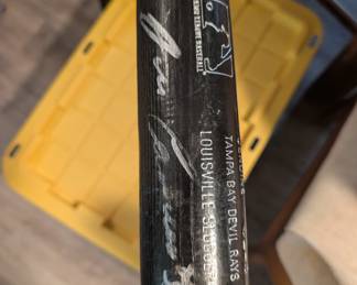 Autographed baseball bat 