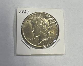 29a silver peace dollar coin