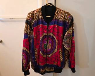 Vintage 1980s St Stefano silk bomber jacket