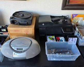 Sony stereo with CD player, HP Officejet 6700 Premium all in one color inkjet printer