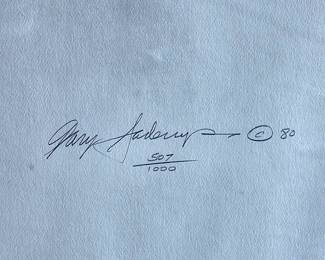 Marilyn Monroe limited edition signed lithograph by Gary Saderup