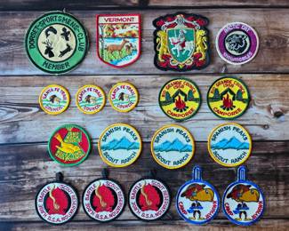 Vintage patches, 1970 Boy Scout patches