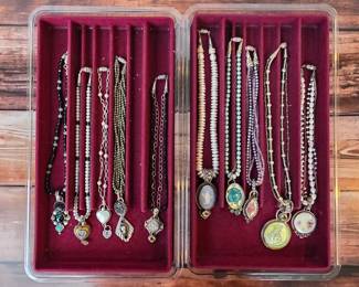 Sterling silver and gemstone necklaces from the Echo of the Dreamer line, Mars and Valentine, and Amy Kahn Russell