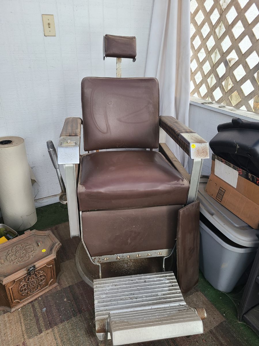 vintage barber chair