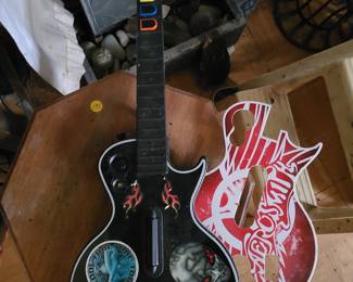 Xbox guitar hero video game guitar controller