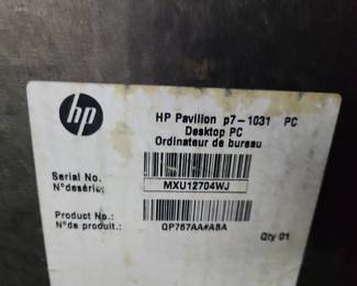 older HP desktop PC computer in box