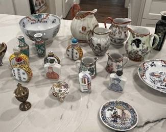 Oriental Grouping Plates, Bowls, etc