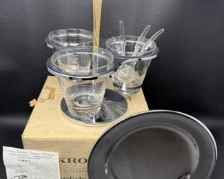 78 KromexCarouselServerPlateGiftwareInOriginalBox