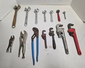121 14WrenchesAdjustablePipeViceGripsChannellocks