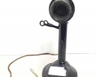 163 AntiqueNonDialCandlestickTelephone