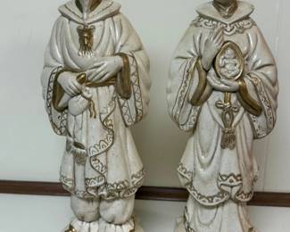 219 HollandMoldAsianEmperorandEmpressStatues