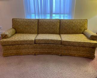 15 MidCenturyModernFloralUpholsteredSofa